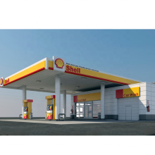 LF Petrol Station Price Space Frame Gas Station Steel Structure Canopy